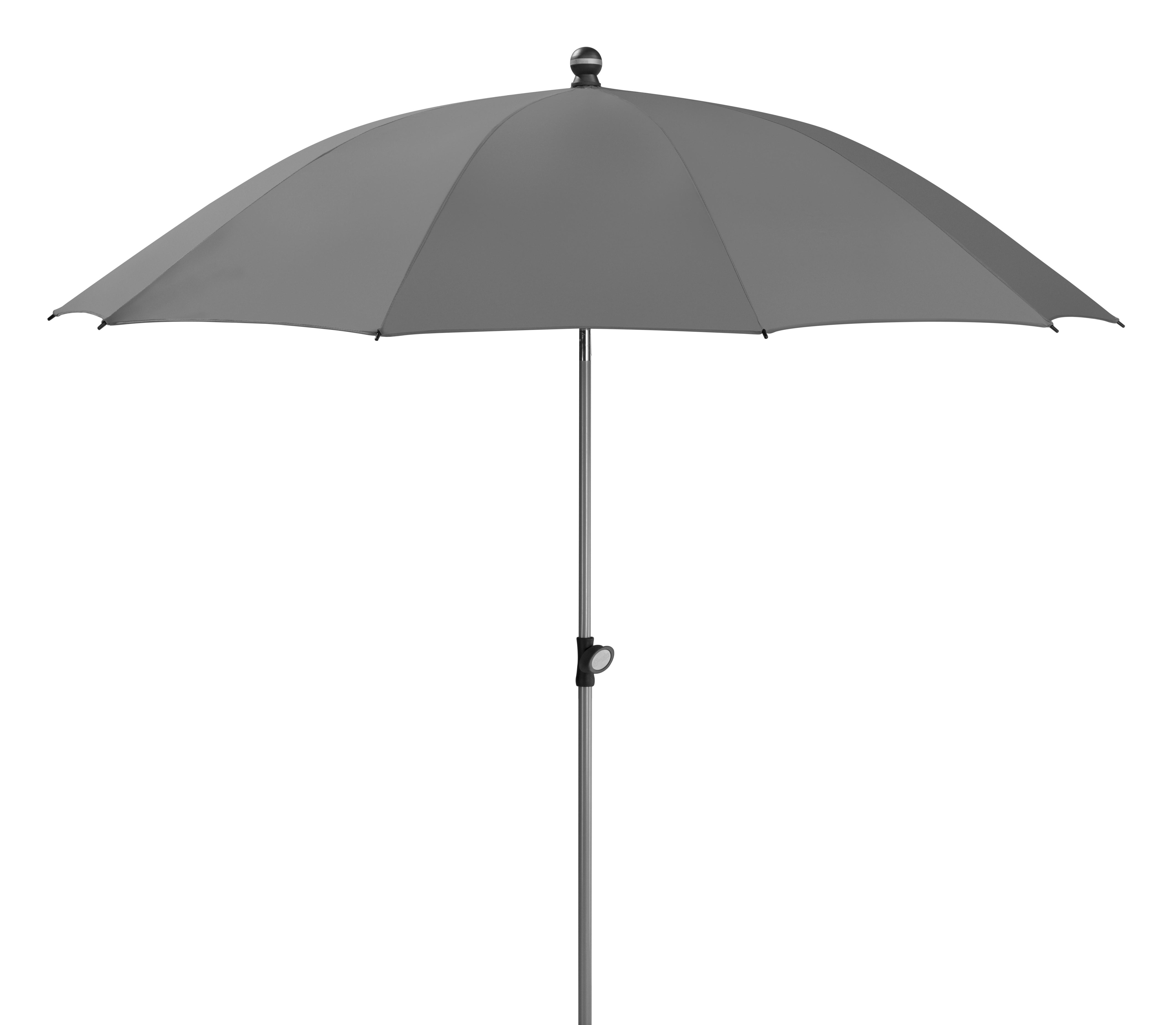 Sonnenschirm Locarno BxHxT: 220x231x220 Anthrazit - Anthrazit/Silberfarben, Basics, Textil/Metall (220/231/220cm) - Schneider