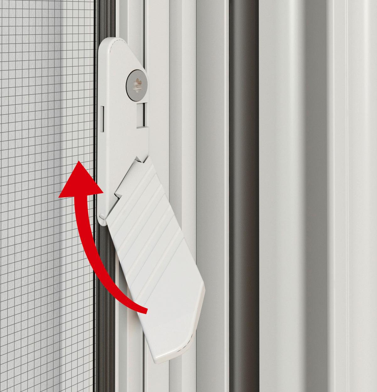 Fliegengitter Fenster 120x220 cm Weiß - Weiß, Basics, Metall (120/220cm)