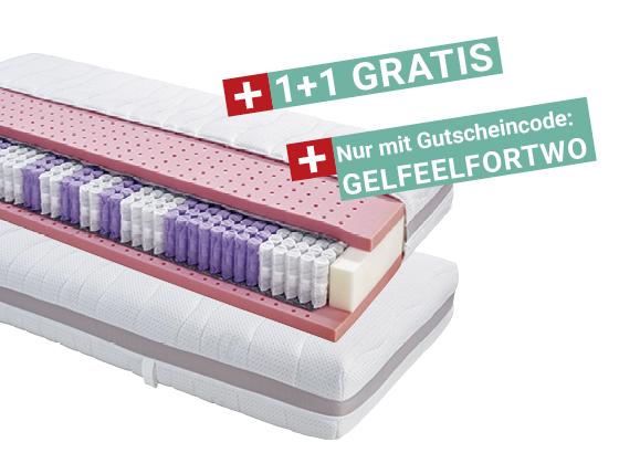 Taschenfederkernmatratze Gelfeel Deluxe H2 90x200 - Weiß, KONVENTIONELL, Textil (200/90/22cm) - Primatex Deluxe Taschenfederkernmatratze Gelfeel Deluxe H2 90x200 - Weiß, KONVENTIONELL, Textil (200/90/22cm) - Primatex Deluxe