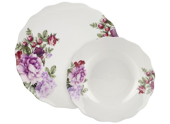 Tafelservice Rosabella, 12-tlg., 6 Personen - Multicolor, ROMANTIK / LANDHAUS, Keramik - James Wood Tafelservice Rosabella, 12-tlg., 6 Personen - Multicolor, ROMANTIK / LANDHAUS, Keramik - James Wood