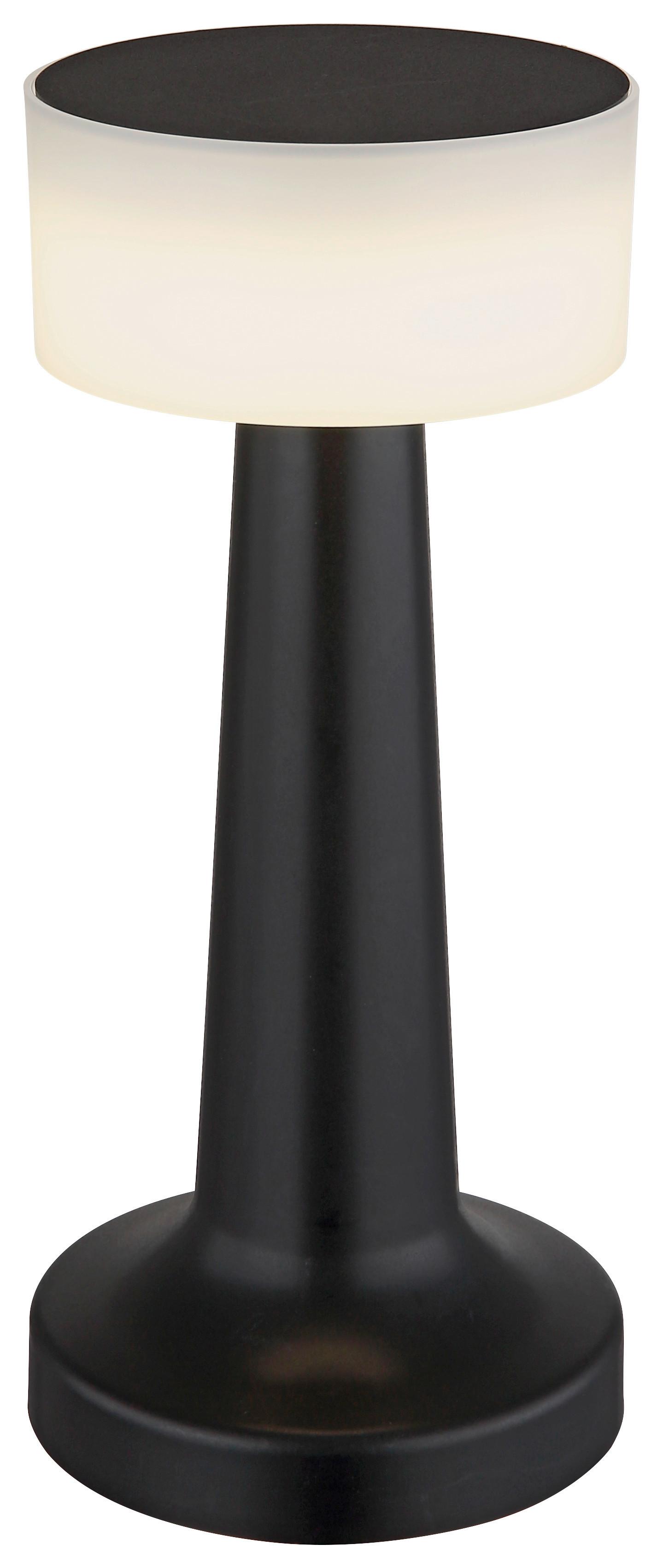 Led-tischleuchte Win - Opal/Schwarz, MODERN, Kunststoff (9,5/21,5cm) - Luca Bessoni