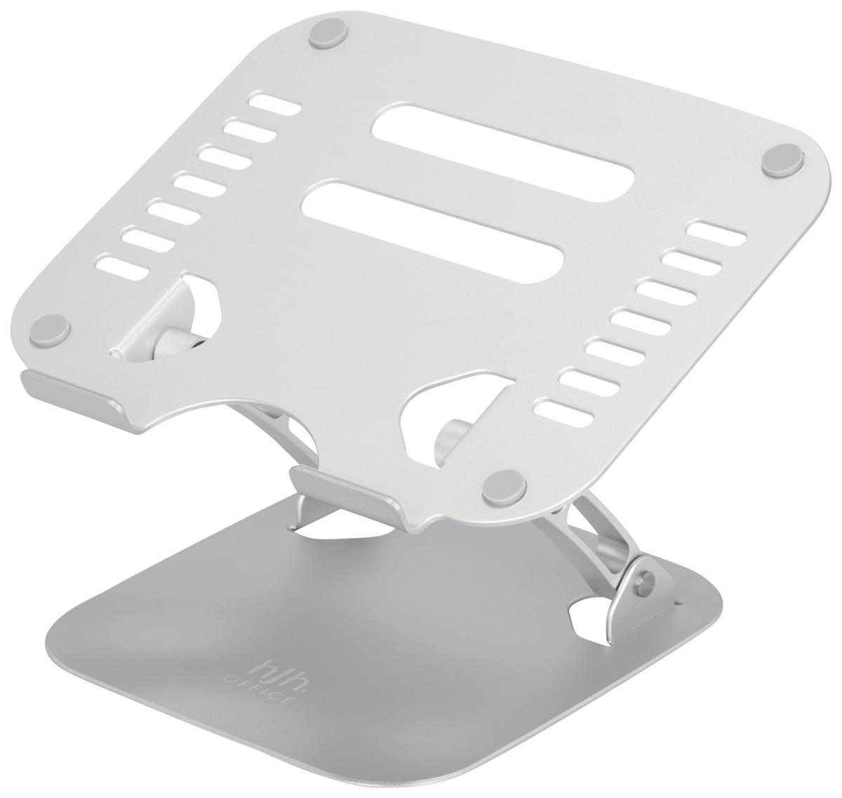 Laptop-halterung Stand Silberfarben Höhenverstellbar - Silberfarben, Basics, Metall (27/5,5/22cm) - MID.YOU