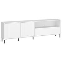 Tv-element Avenale Weiß B: 207,8 Cm - Schwarz/Weiß, Trend, Holzwerkstoff (207,8/65,4/40cm)