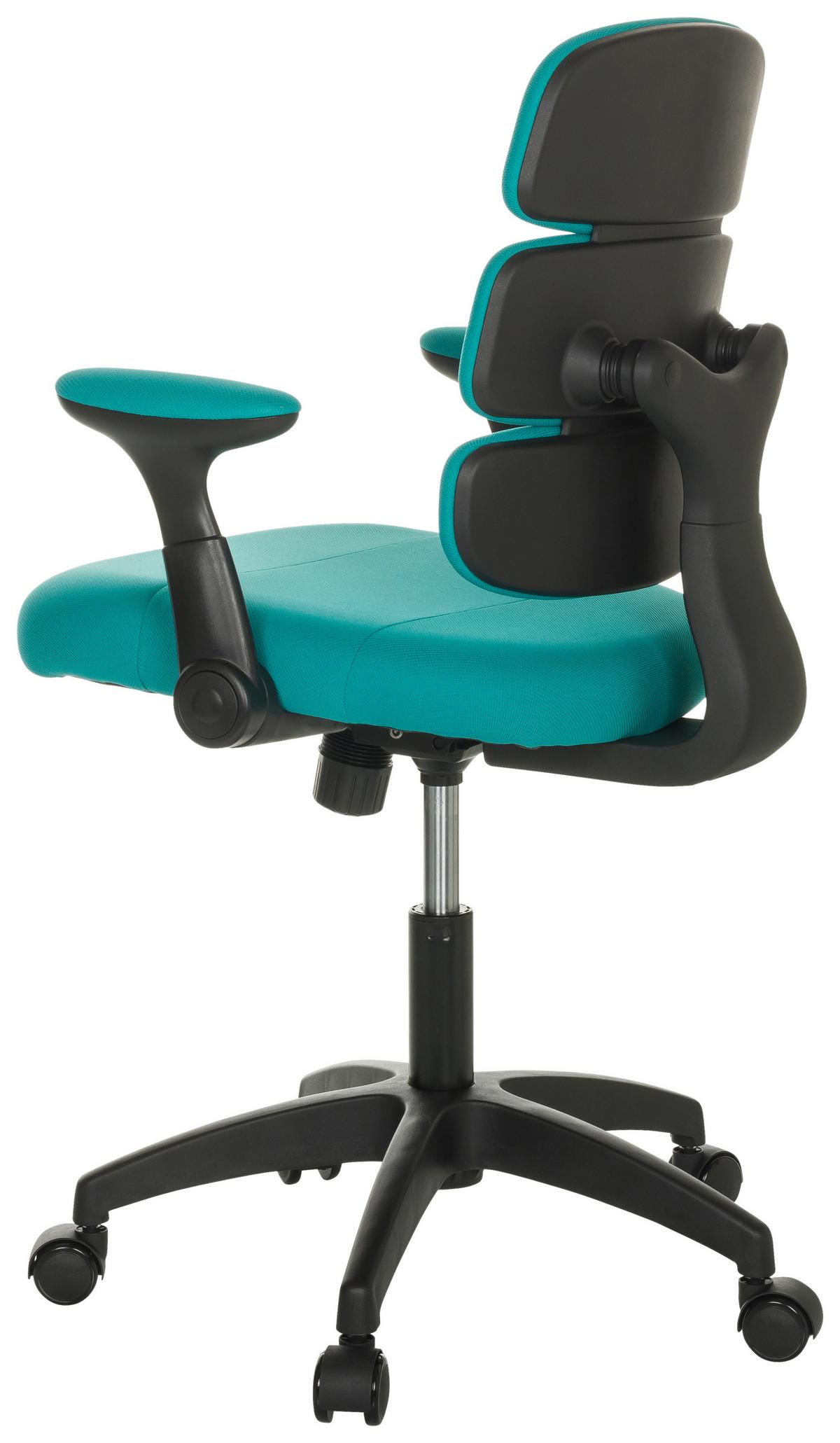 Jugenddrehstuhl Kid Ergolino B - Blau/Schwarz, Basics, Kunststoff/Textil (62/86-97/62cm) - MID.YOU