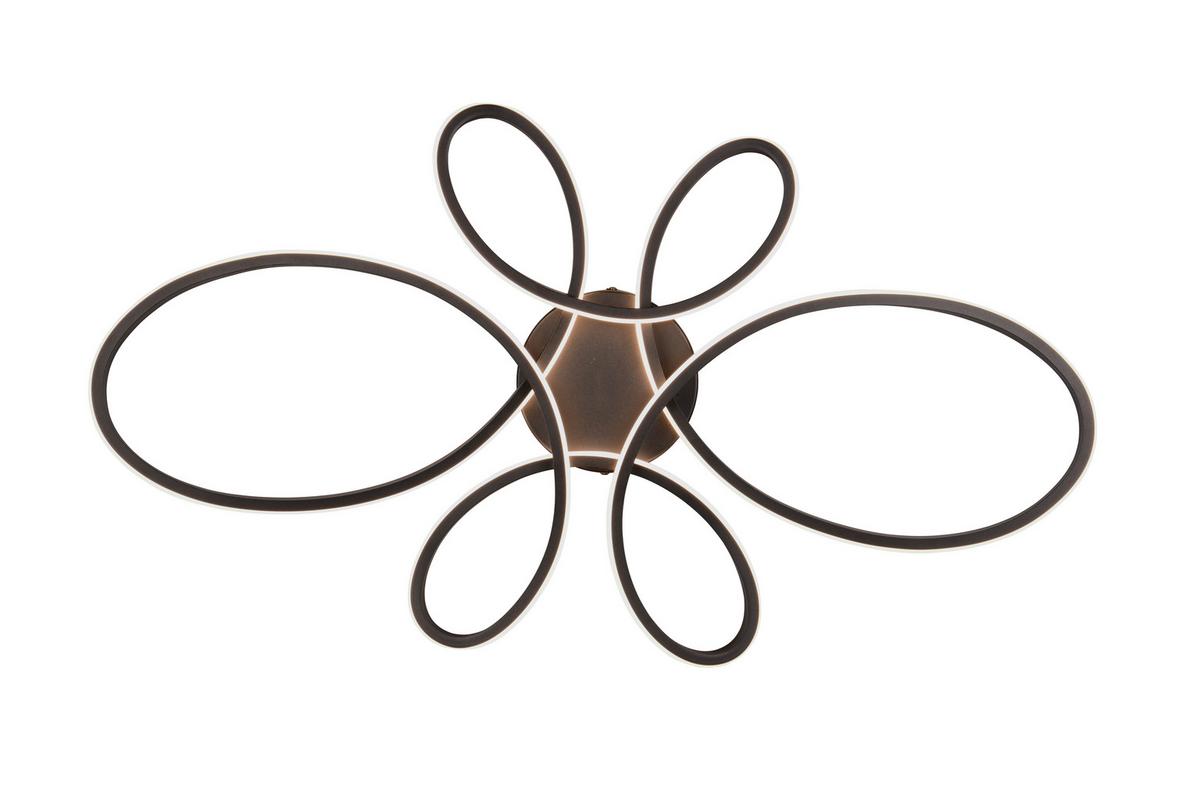 Led-deckenleuchte 645619132 Fly - Schwarz/Weiß, Design, Kunststoff/Metall (83/45,5/7,5cm) - Trio Leuchten