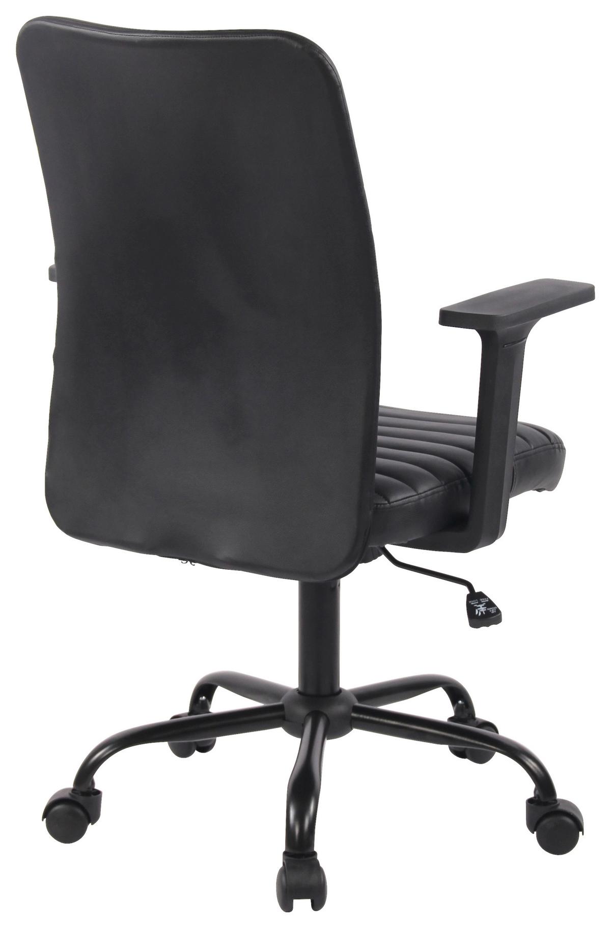 Kancelárska stolička NOIR - čierna, Modern, kov/textil (60/91-101/58cm) - Mömax