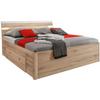 Bett inkl. Laden + Led 180x200 Mars, Eiche Dekor - Eichefarben/Eiche San Remo, MODERN, Holzwerkstoff (180/200cm) - MID.YOU