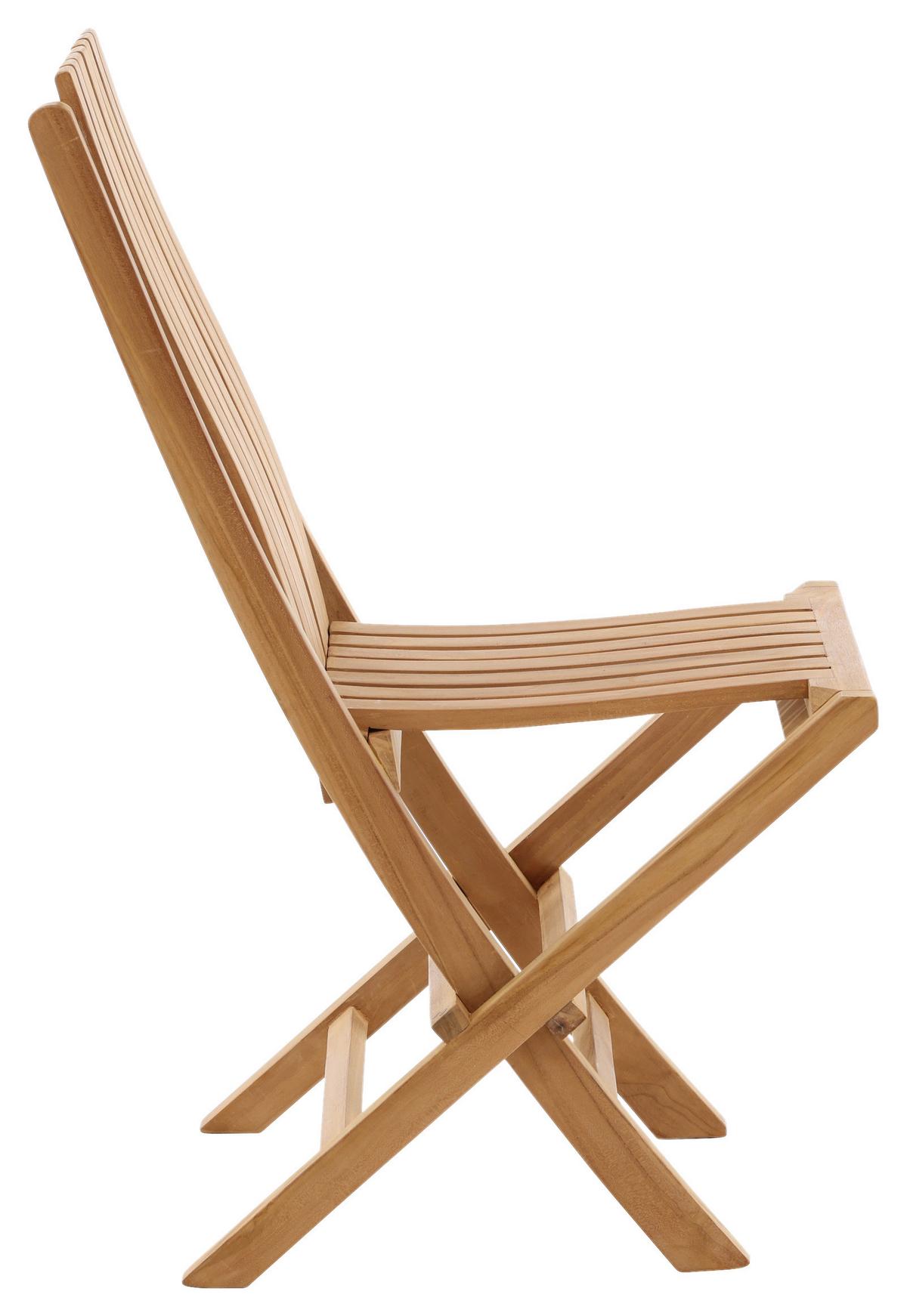 Gartensessel Klappbar Ghana Holz - Teakfarben, KONVENTIONELL, Holz (43/98/47cm) - Gardenson