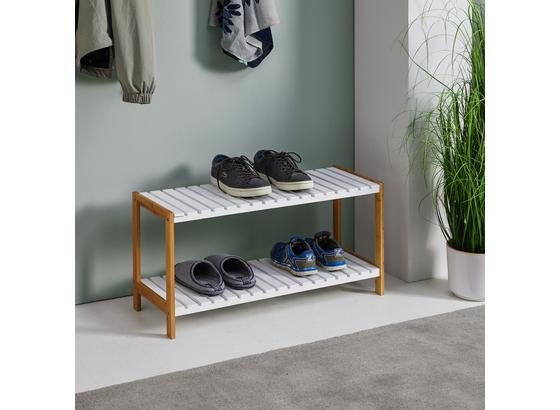 Regál Na Topánky Mirella - biela/farby buku, Moderný, drevo (70/36/26cm) - Modern Living Regál Na Topánky Mirella - biela/farby buku, Moderný, drevo (70/36/26cm) - Modern Living