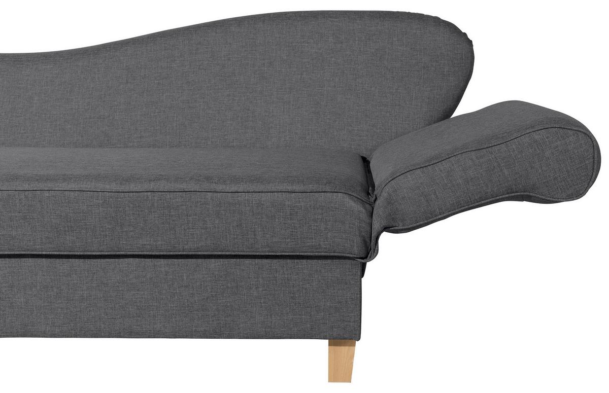 Récamiere Selma In Graphitfarben B: 190 cm - Buchefarben/Graphitfarben, Design, Textil (190/82/88cm) - Max Winzer