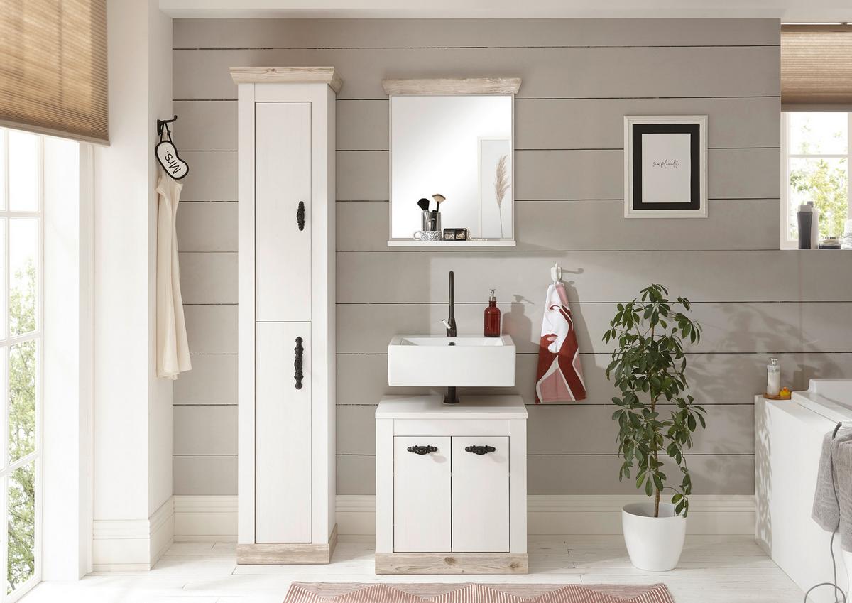 Badezimmer Florenz Pinienfarben B: 60cm - Pinienfarben, Design, Holzwerkstoff (60/200/46cm) - MID.YOU