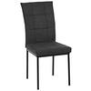 Vierfußstuhl Finn Webstoff Anthrazit, B: 44 cm - Anthrazit/Schwarz, KONVENTIONELL, Textil/Metall (44/96/61cm) - MID.YOU