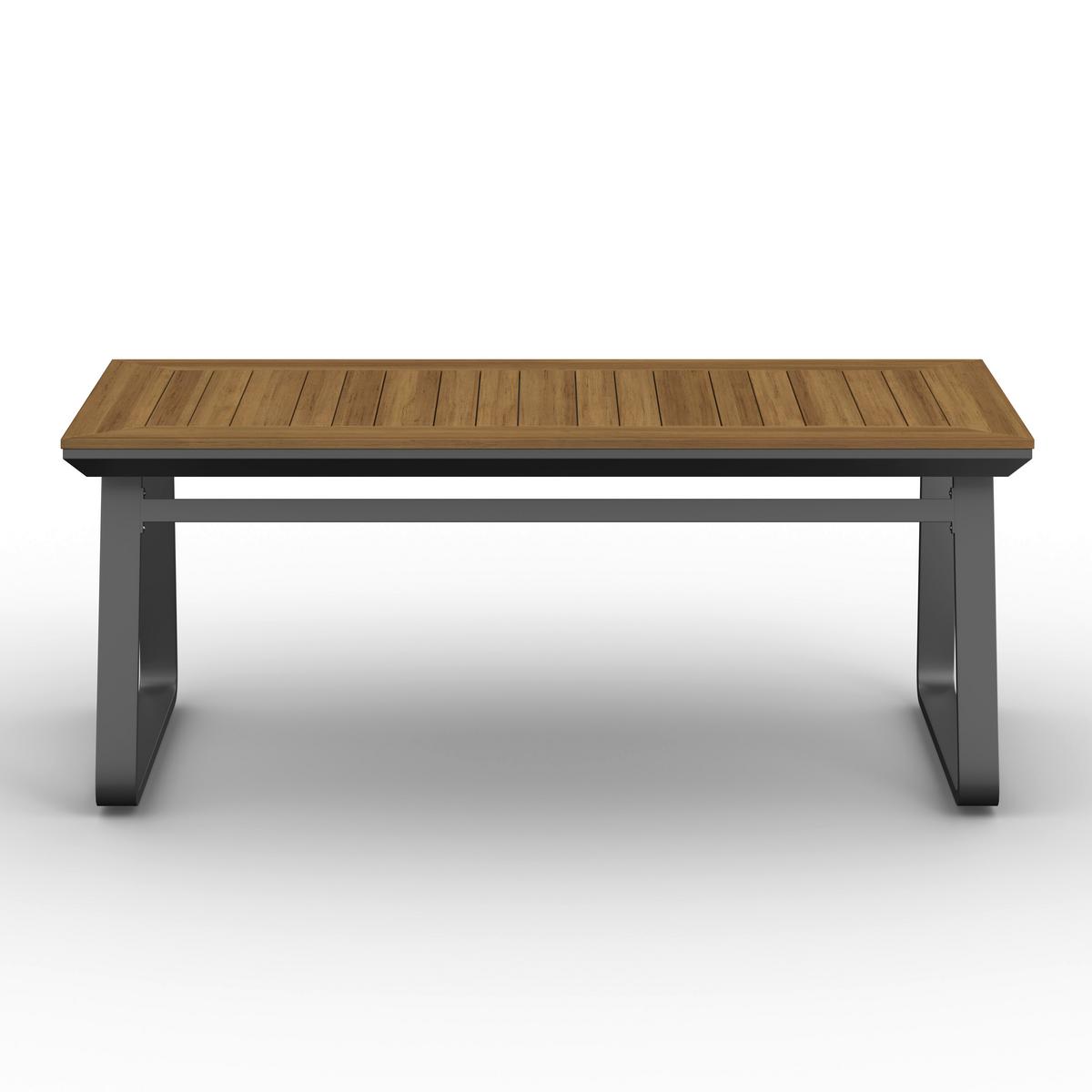 JÍDELNÍ TERASOVÁ SOUPRAVA EMMA - tmavě šedá/přírodní barvy, Moderní, kov/textil - Bessagi Garden