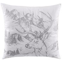 ZIERKISSEN RUDI - Silberfarben/Weiß, ROMANTIK / LANDHAUS, Textil (45/45cm) - James Wood