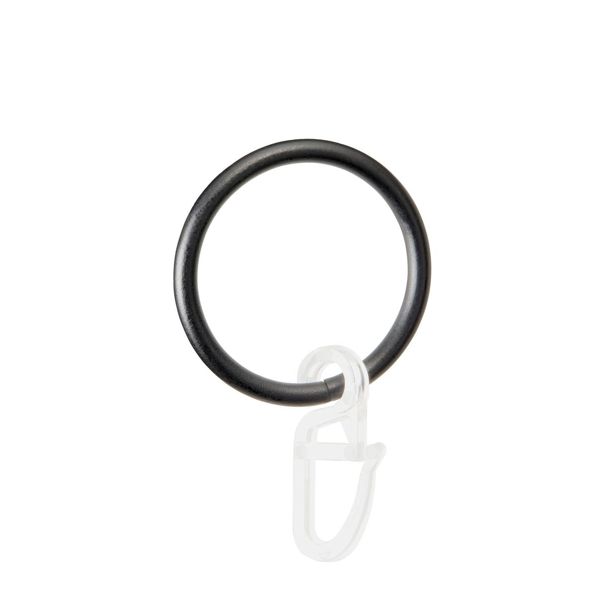 Rundstangengarnitur 1-Lfg Ada Schwarz L: 120-230cm - Schwarz, ROMANTIK / LANDHAUS, Metall (120-230cm) - James Wood