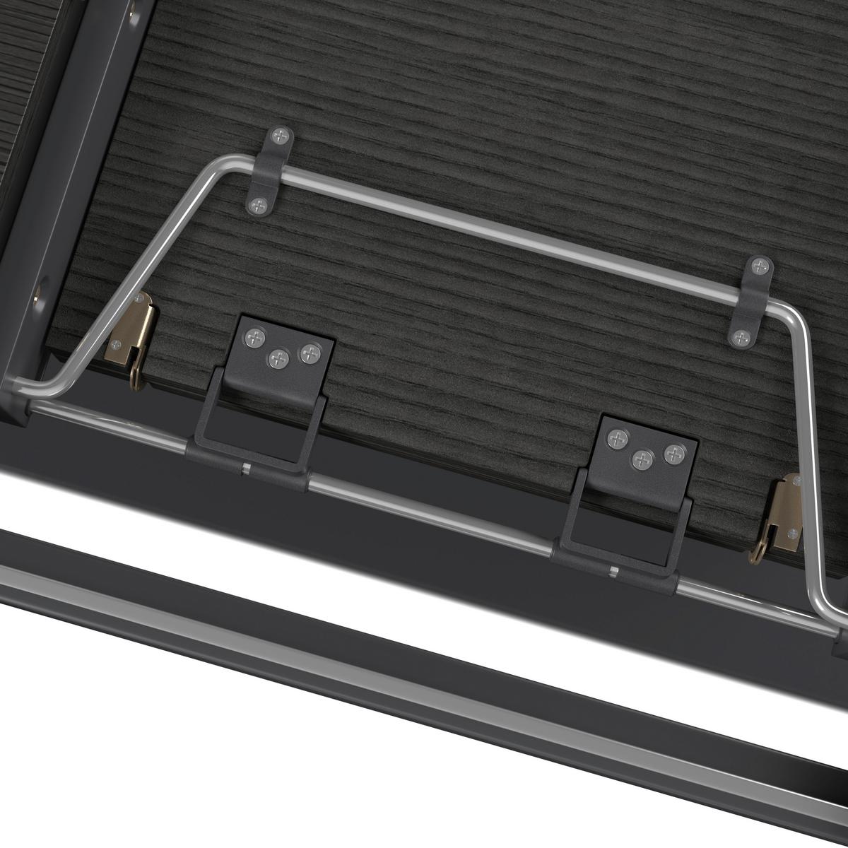 ROZŤAHOVACÍ STÔL AMADO 200X90 CM - čierna/farba vlašského orecha, Modern, kov/drevo (200/76/90cm) - Bessagi Home