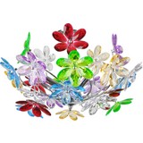 Deckeleuchte Rainbow Ø 46 cm mit Bunten Acryl-Blumen - Multicolor, KONVENTIONELL, Kunststoff/Metall (46/27cm)