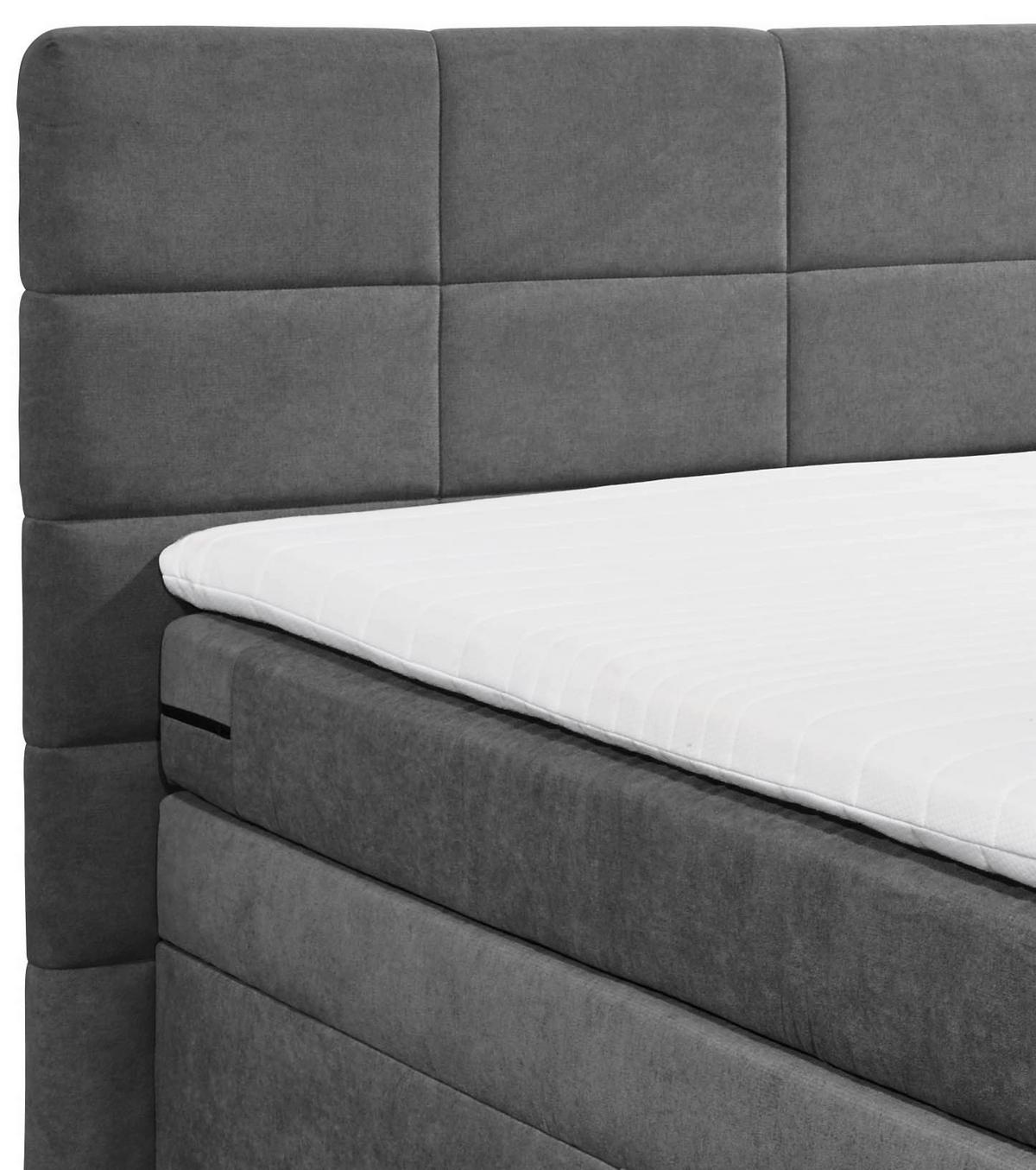 Boxspringbett Mit Topper & Bettkasten 180x200 Tacoma 3 - Schlammfarben, KONVENTIONELL, Kunststoff (180/200cm) - MID.YOU