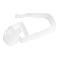 Posuvný jezdec Amelie, 100 kusov, bílá - bílá, plast (1/1/1cm) - Modern Living