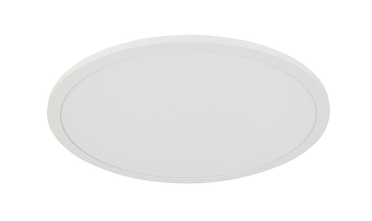 Led Mennyezeti Lámpa Albina - fehér, Modern, műanyag/fém (45/6,8cm) - Luca Bessoni