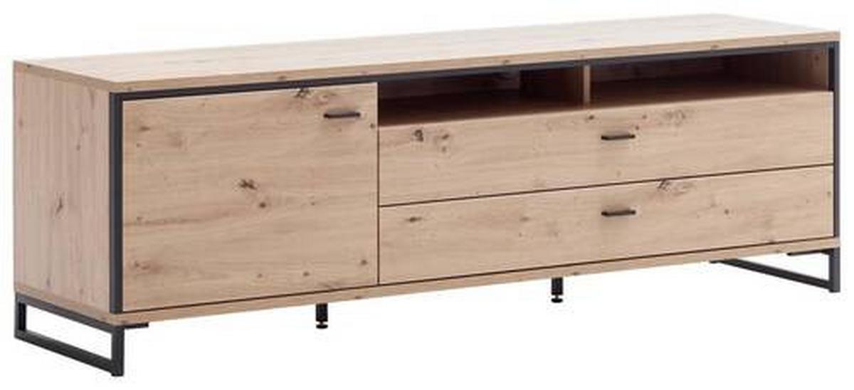 TV-Element Buenos Aires B: 183 cm Anthrazit/Eiche Dekor - Eichefarben/Anthrazit, Design, Holzwerkstoff/Metall (183/60/50cm) - MID.YOU