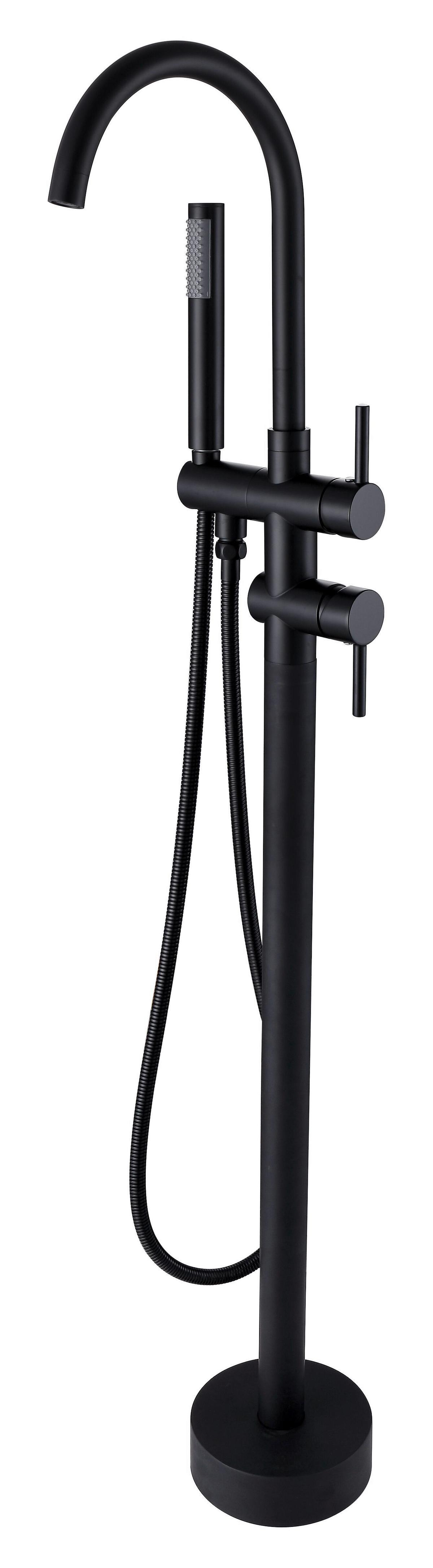 Badewannenarmatur Sanotechnik Freist. Armatur - Schwarz, MODERN, Metall (20/115/16cm)