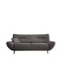 3-Sitzer-Sofa Drago Graubraun Rücken Echt - Wildeiche/Graubraun, MODERN, Textil (205/81/90cm) - MID.YOU