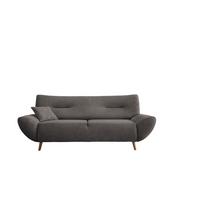3-sitzer-sofa Drago Graubraun Rücken Echt - Wildeiche/Graubraun, MODERN, Textil (205/81/90cm) - MID.YOU