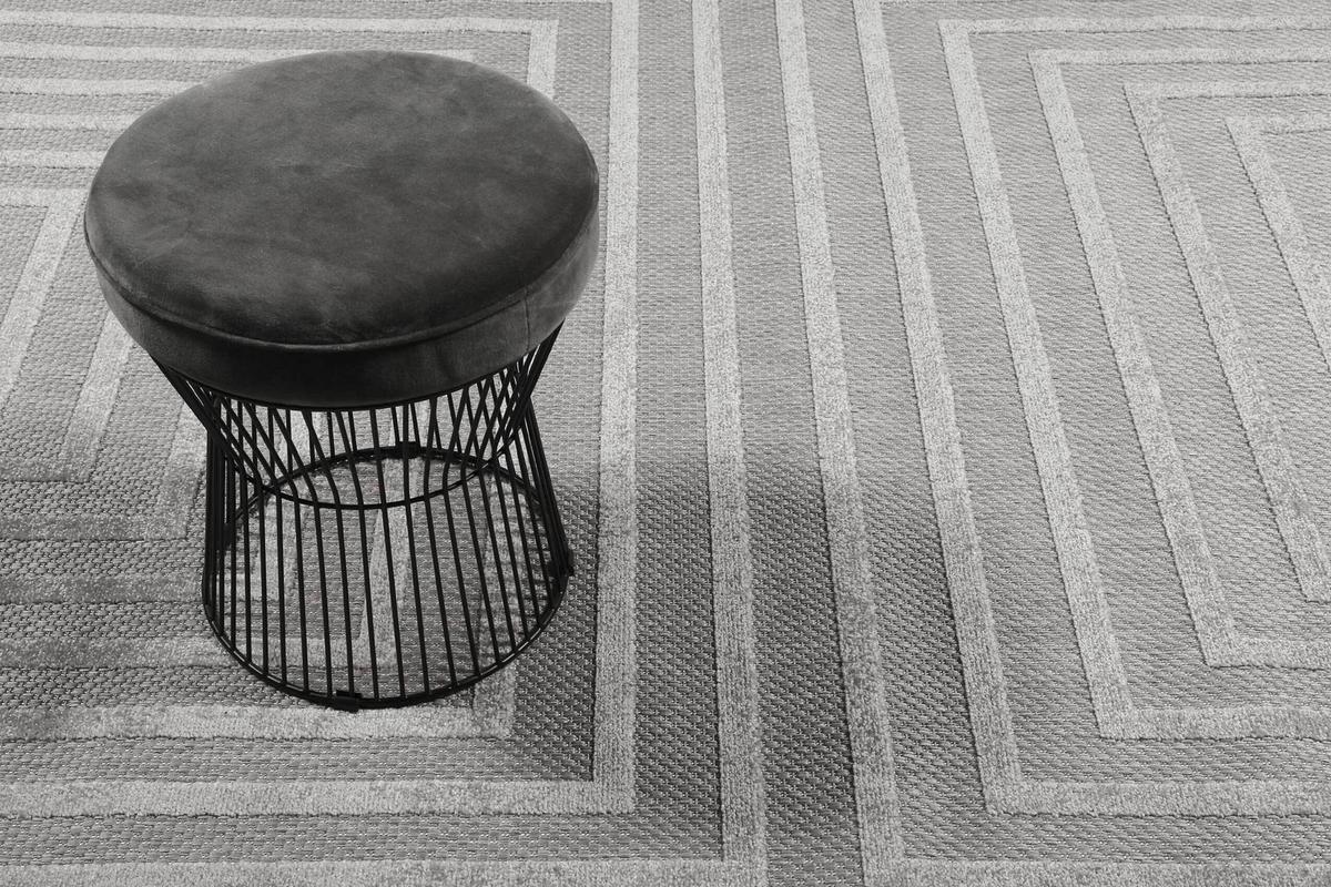 Outdoorteppich, 160x225 Cm Carolina - Silberfarben, Design, Textil (160/225cm) - Esprit