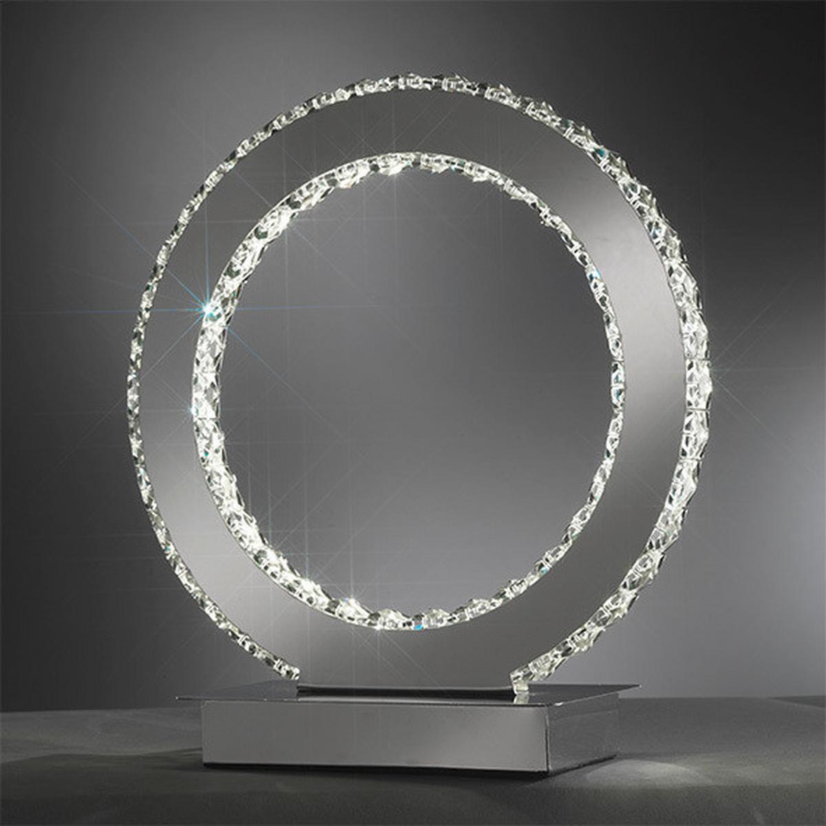 LED-Tischleuchte 4809/Lg - Chromfarben, Design, Metall (30/32cm)