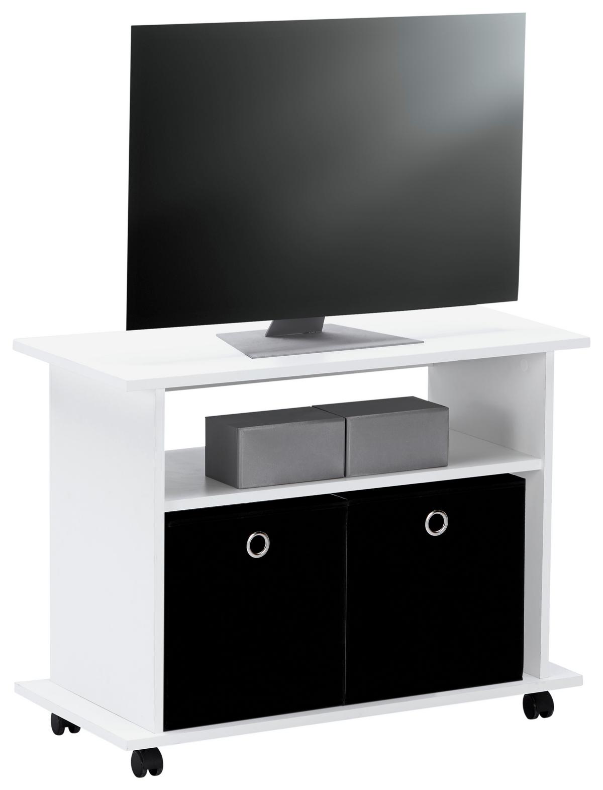 TV-Lowboard Mx 182 B: 80 cm Weiß - Weiß, MODERN, Holzwerkstoff (80/60,1/38cm)