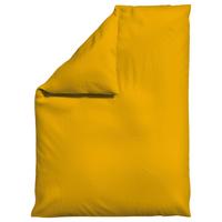 BETTDECKENBEZUG WOVEN SATIN - Currygelb, Basics, Textil (155/220cm) - Schlafgut