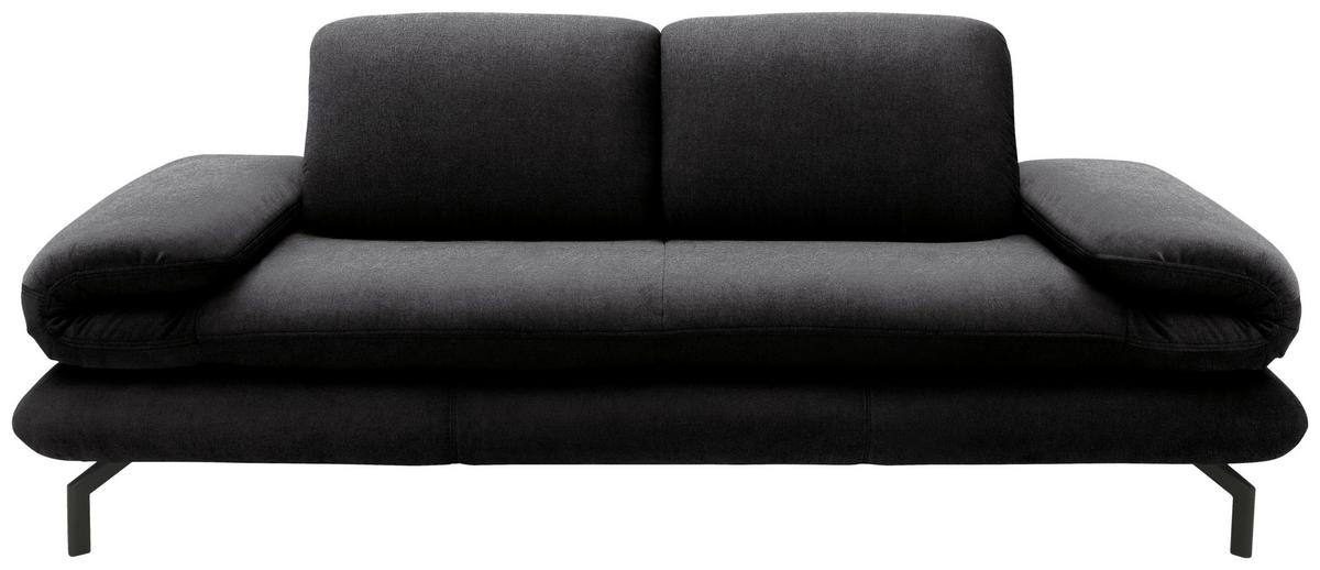 2-sitzer-sofa Anthrazit - Anthrazit/Schwarz, Design, Textil (204 (264)/83 (110)/98cm) - LOOKS by W.Joop