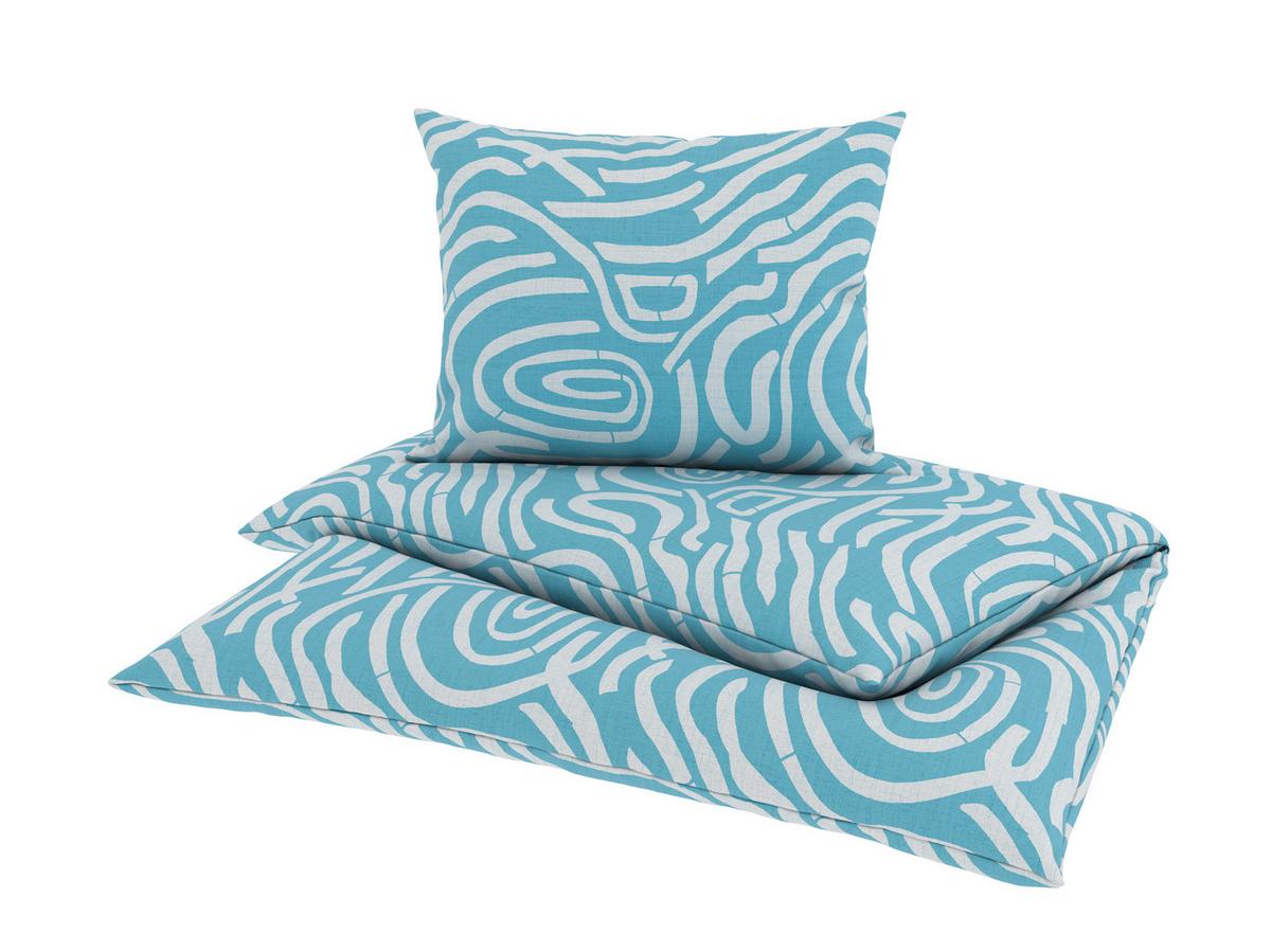 Bettwäsche Xara - Blau, MODERN, Textil - Luca Bessoni