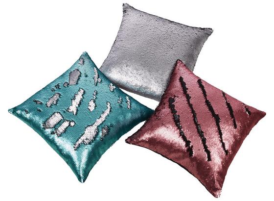 Zierkissen Glamour - Türkis/Silberfarben, MODERN, Textil (40/40cm) - Luca Bessoni Zierkissen Glamour - Türkis/Silberfarben, MODERN, Textil (40/40cm) - Luca Bessoni