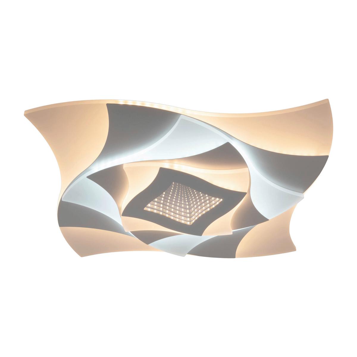 LED-Deckenleuchte 1408477 Liora - Weiß, KONVENTIONELL, Kunststoff/Metall (48/48/6cm) - Näve