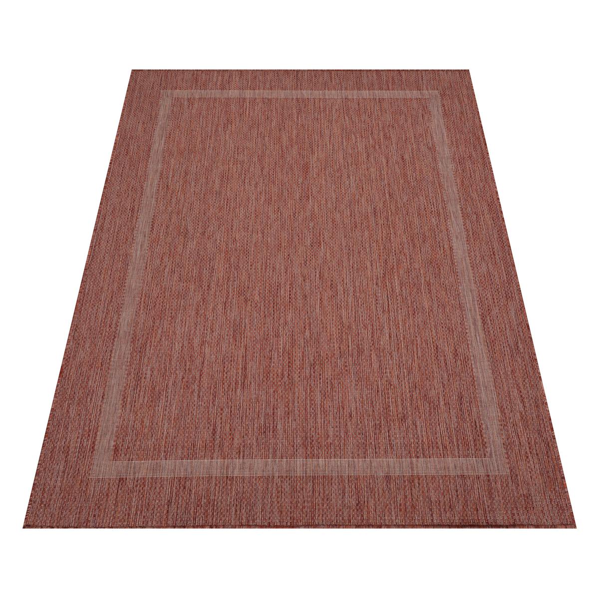 Flachwebteppich Relax - Rot, Basics, Textil (120/170cm) - Novel
