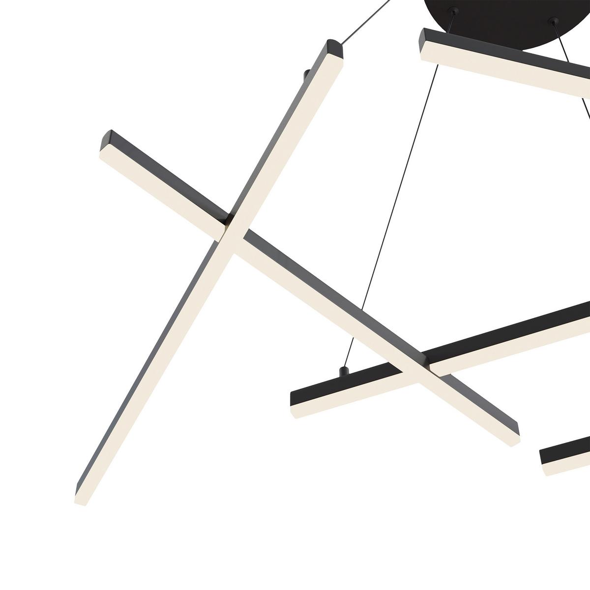 Pendelleuchte Line - Schwarz, Trend, Metall (66/120/101cm) - MAYTONI