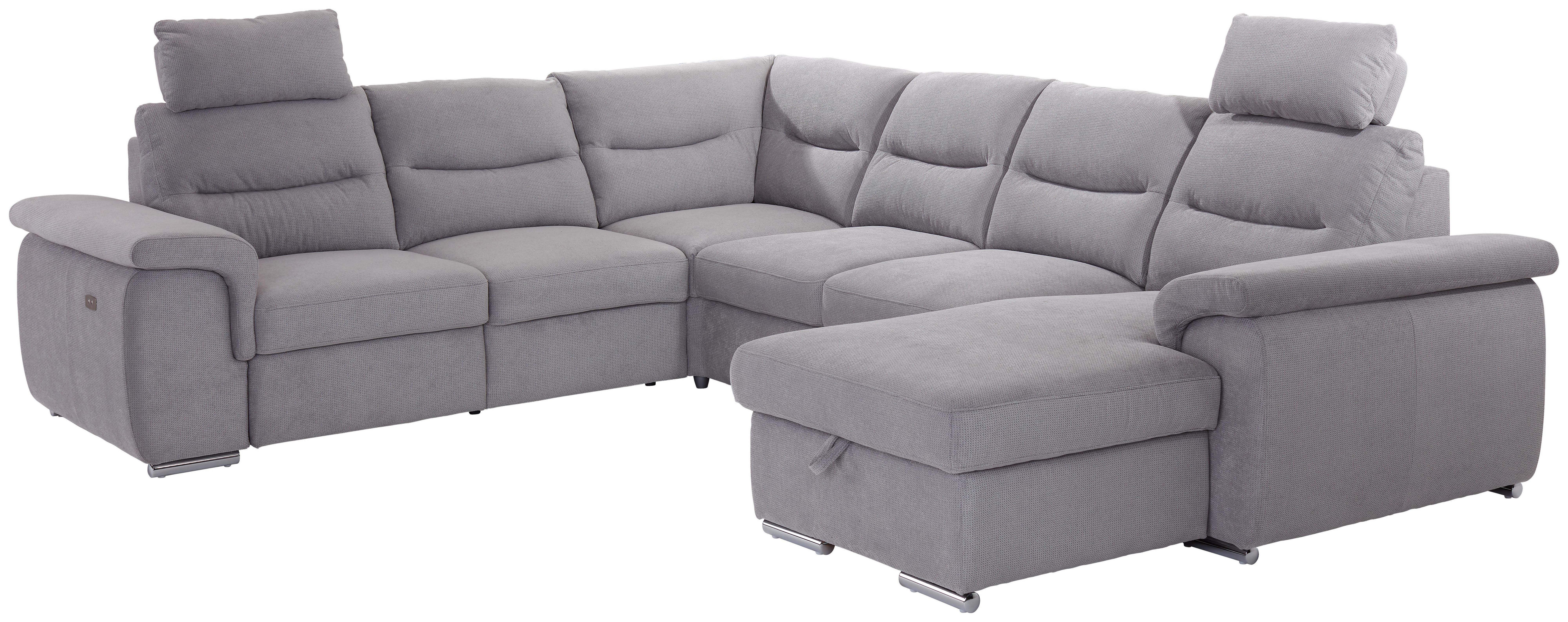 SAROKGARNITÚRA HELLA - Szürke, konvencionális, Textil (263/326/169cm) - Ombra