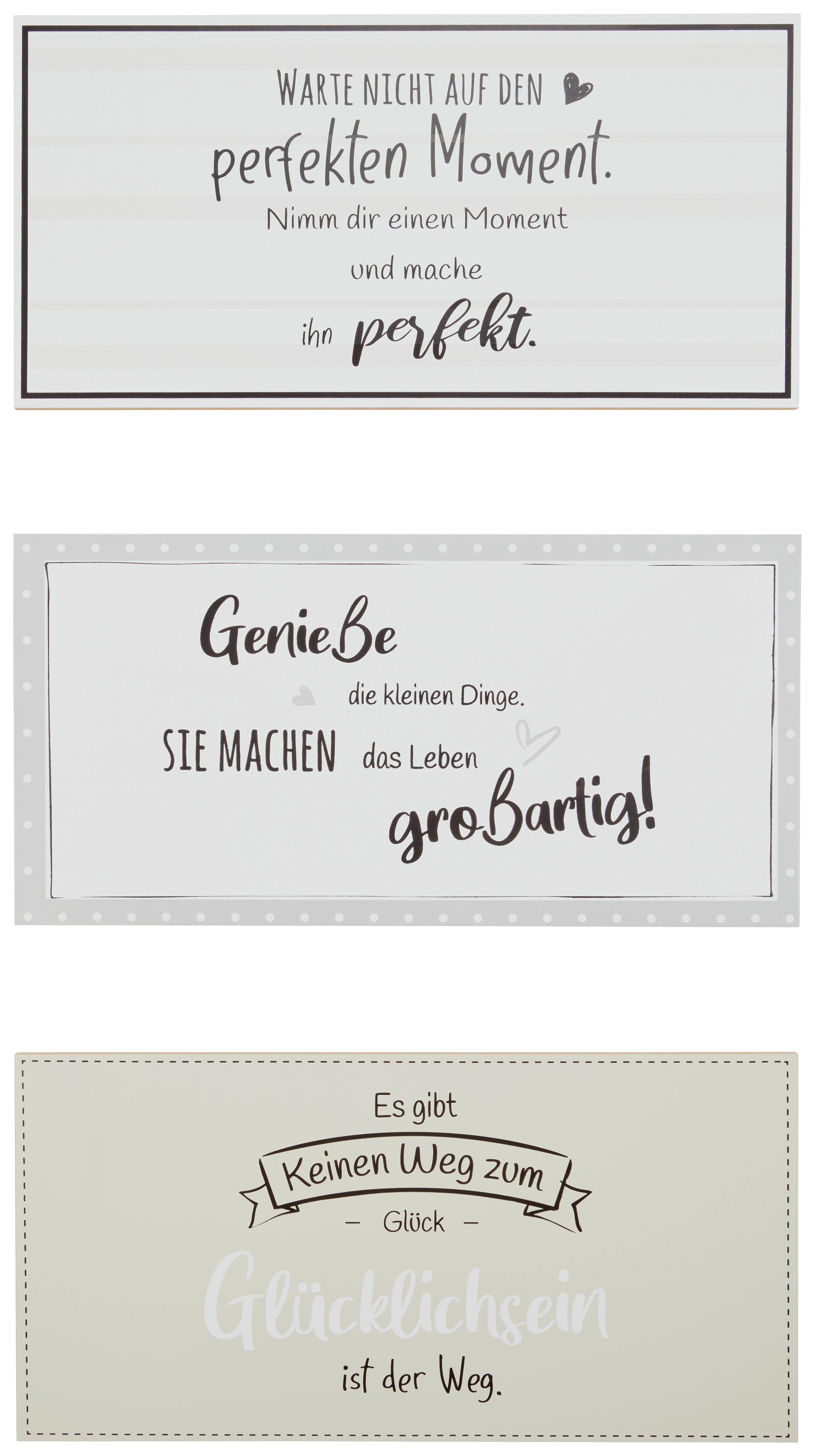 DEKOSCHILD 2020850 AAFKE - Beige/Schwarz, Basics, Holzwerkstoff (40/20/1cm)