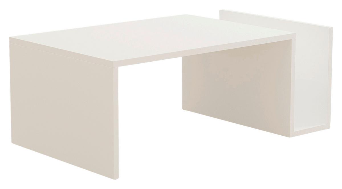 COUCHTISCH Weiß B: 86,8cm - Weiß, MODERN, Holzwerkstoff (86,8/32,4/50cm)