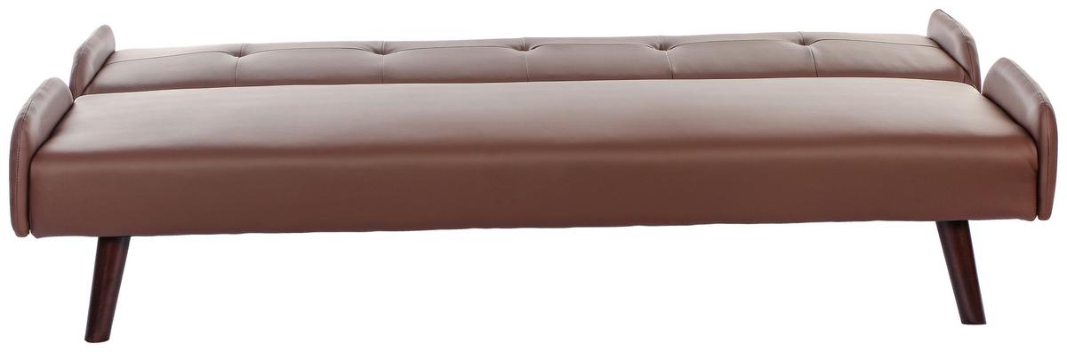 Kanapéágy Rotterdam - barna, Basics, textil/fa (185/77/91cm) - P & B