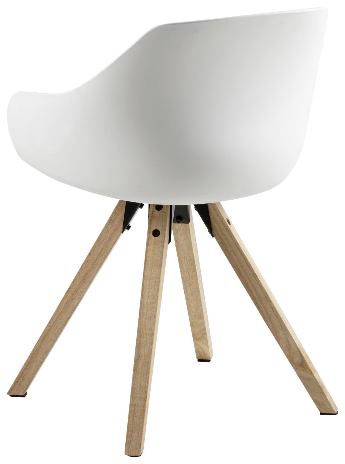 Jedálenská stolička TINA - sivá/biela, Konventionell, drevo/textil (56,5/80,5/53cm) - Livetastic