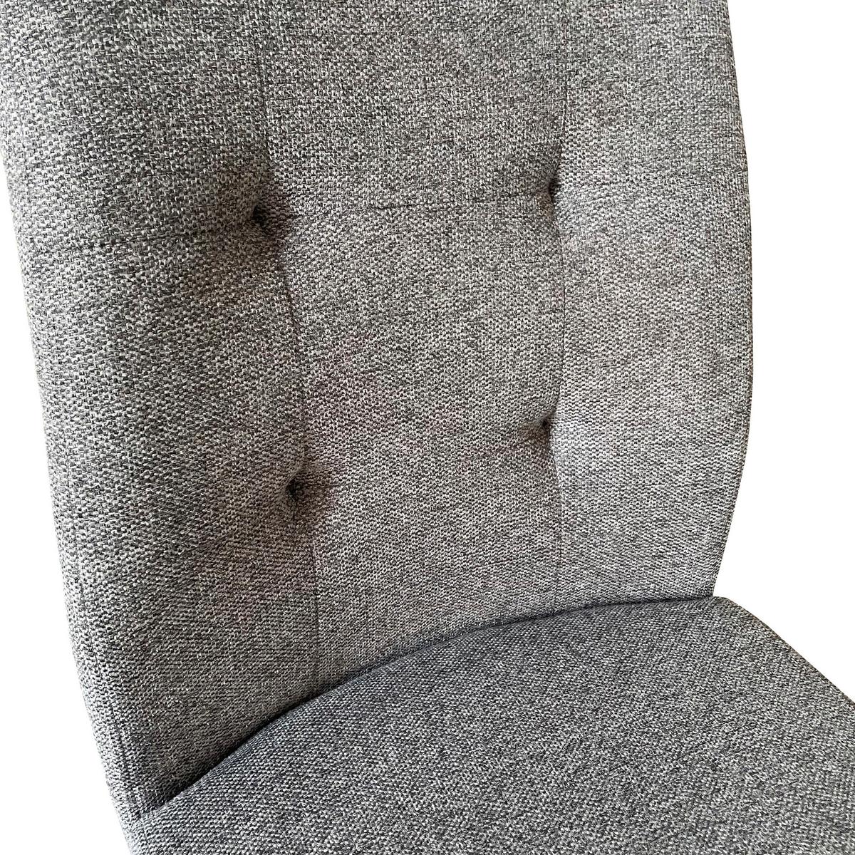 Schwingstuhl-Set Marlen XXL Dunkelgrau/Schwarz B: 47 cm - Dunkelgrau/Schwarz, LIFESTYLE, Textil/Metall (47/96/62cm) - MID.YOU