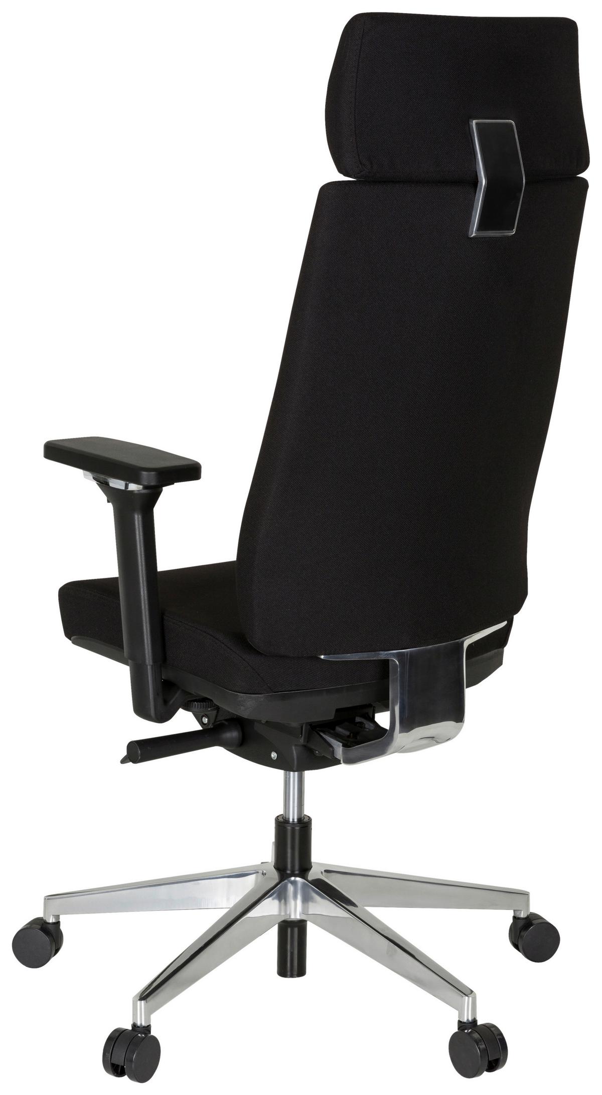 Drehstuhl Move-Tec Pro 3D Schwarz - Alufarben/Schwarz, MODERN, Kunststoff/Textil (71/137/62cm) - MID.YOU