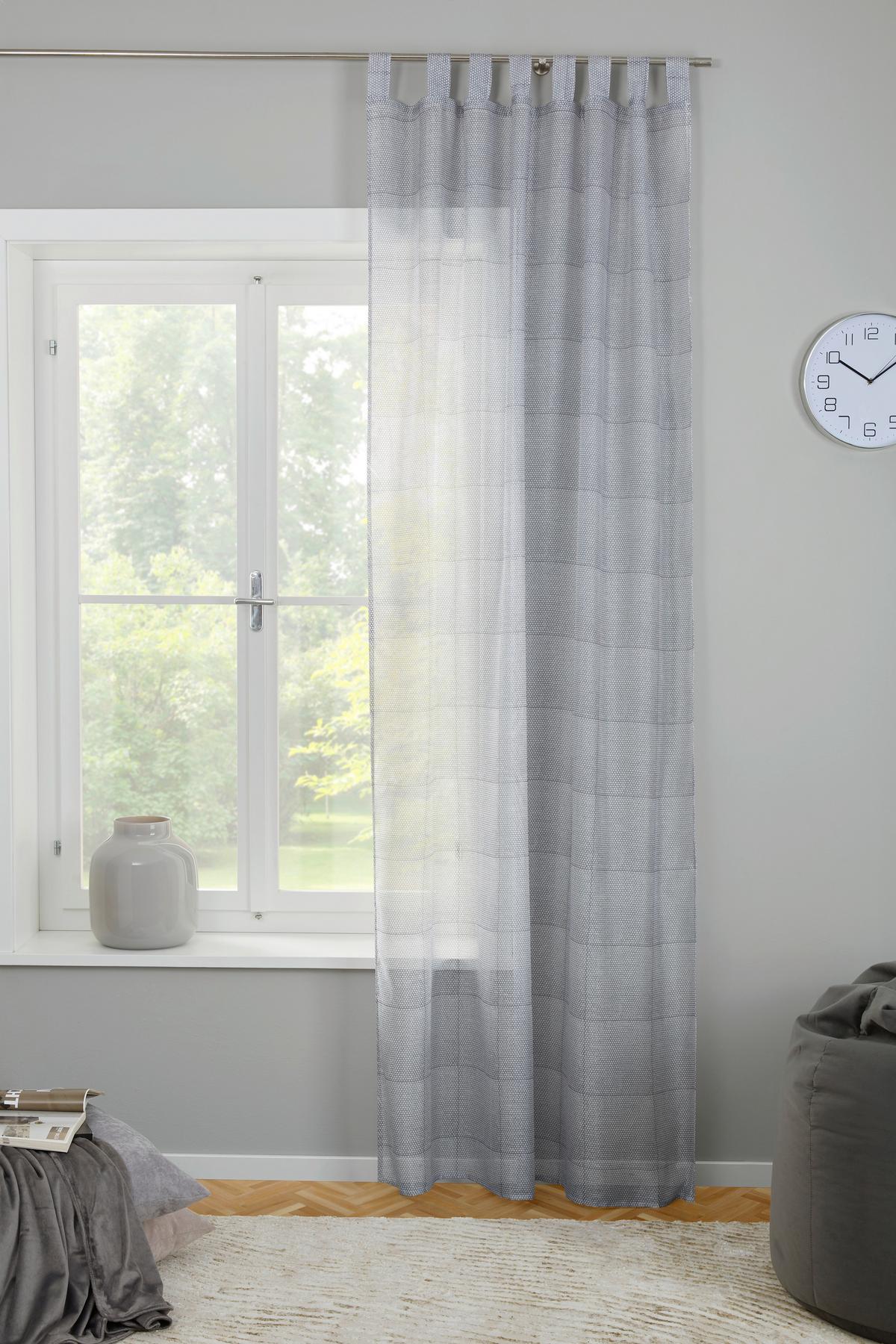 Kombinált Függöny Rina - szürke, Modern, textil (140/255cm) - Luca Bessoni