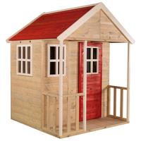 Spielhaus Fuchs Naturfarben/rot, B: 120 Cm - Rot/Naturfarben, KONVENTIONELL, Holz (120/155/120cm)