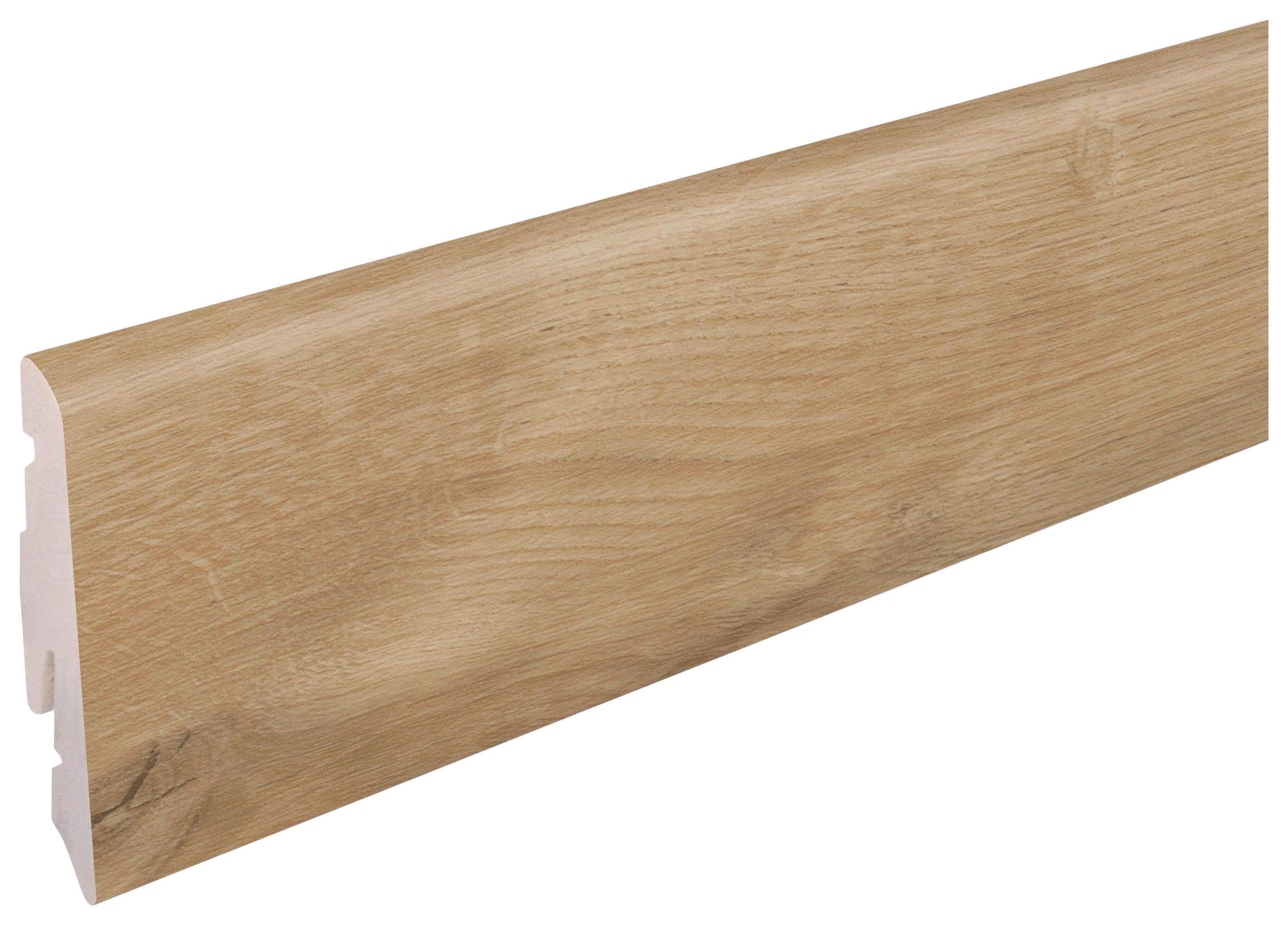 Sockelleiste Ontano Chiaro - Hellbraun, Basics, Kunststoff (240/5.8/1.2cm)