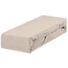 Spannleintuch Alaska - Sandfarben, KONVENTIONELL, Textil (90/200cm) - Ondega