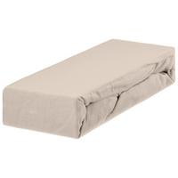 Spannleintuch Alaska - Sandfarben, KONVENTIONELL, Textil (140/200cm) - Ondega